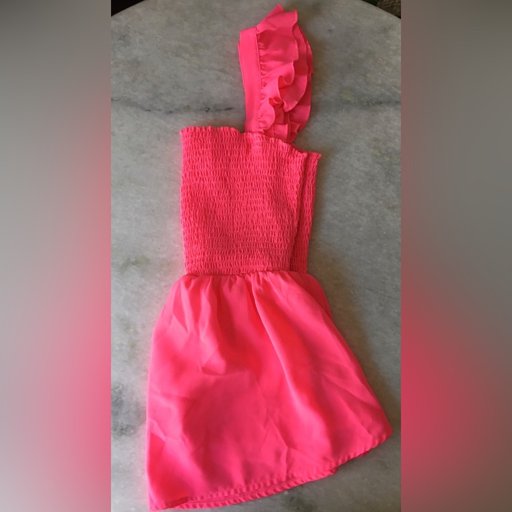 Hot Pink Ruffled Blouse - Picture 3 of 16